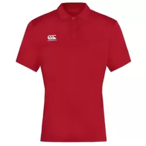 Image of Canterbury Mens Club Dry Polo Shirt (XXL) (Red)