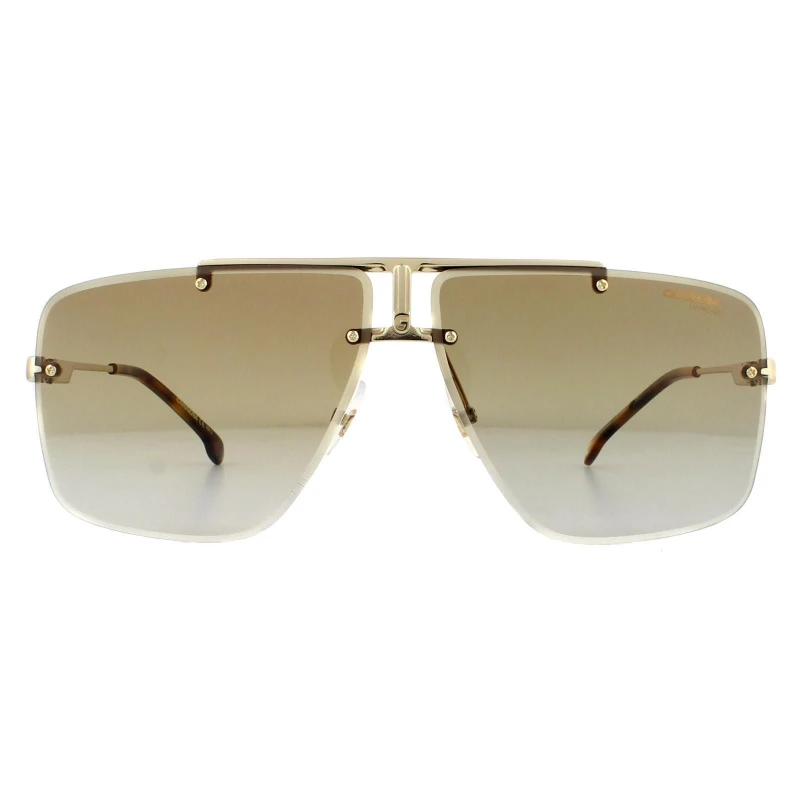 Image of Carrera Carrera Men Aviator Gold Green Gradient 1016/S Sunglasses Gold One Size Male 716736126999