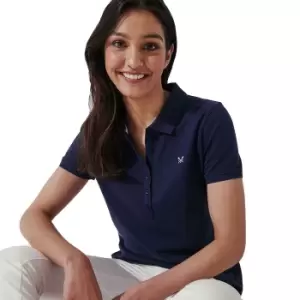 Image of Crew Clothing Womens Ocean Classic Pique Cotton Polo Shirt 8- Bust 33-34'