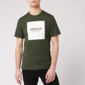 Image of Barbour International Mens Block T-Shirt - Jungle Green - M
