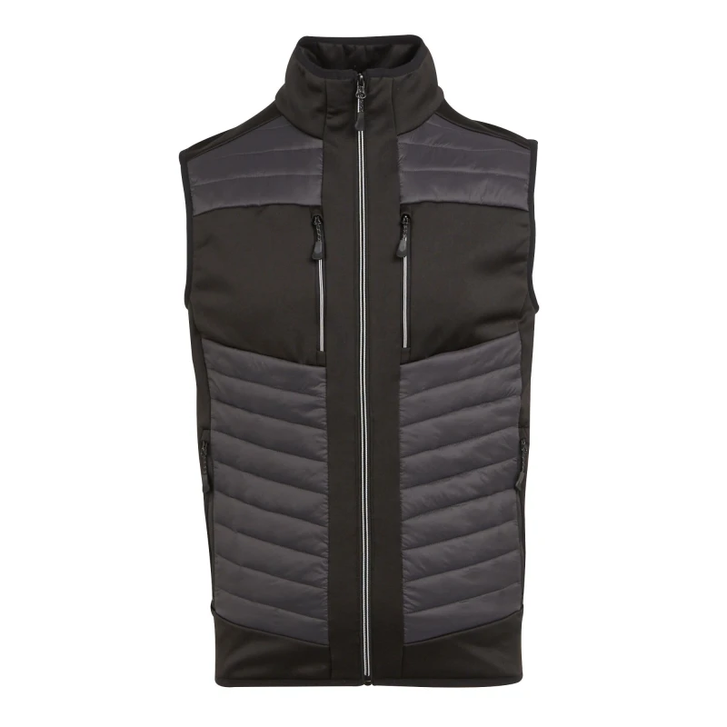 Image of Regatta Professional Mens Thermal Hybrid Body Warmer in Pale Grey Size: XS Pale Grey Male XS