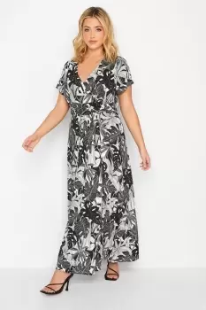 Image of Floral Front Tie Maxi Dress