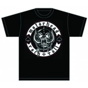 Image of Motorhead Biker Badge Mens T Shirt: Medium