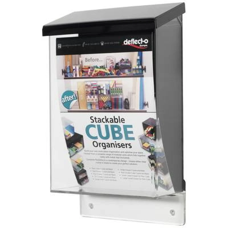 Image of Deflecto Deflecto Prospektbox 790711 Brochure holder Transparent A5 (W x H x D) 175 x 285 x 74mm 790711