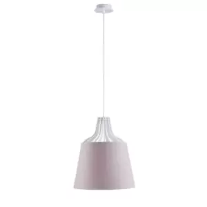 Image of Lea Dome Pendant Ceiling Light Pink, 38cm, 1x E27