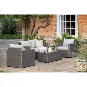 Image of Crossland Grove Louis Square Sofa Set - Grey