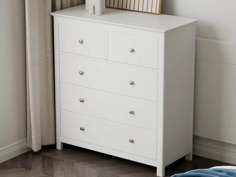 Image of Core Nairn 23 Drawer White Chest of Drawers