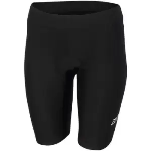 Image of Zone3 Lava Long Distance Womens Shorts - Black