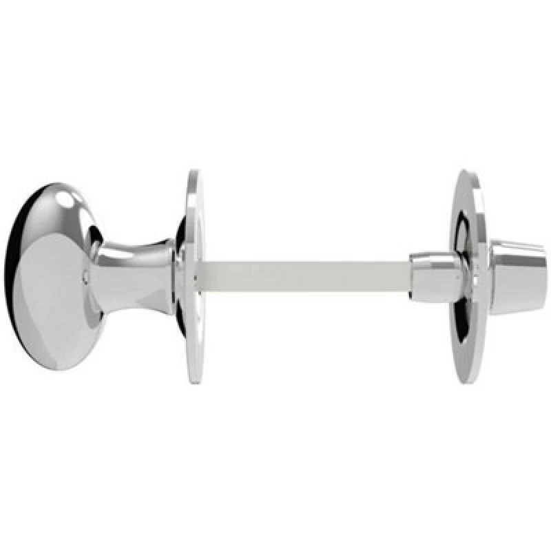 Image of Loops Oval Thumbturn Lock With Coin Release Handle 32 70mm Spindle Polished Chrome Multi unisex