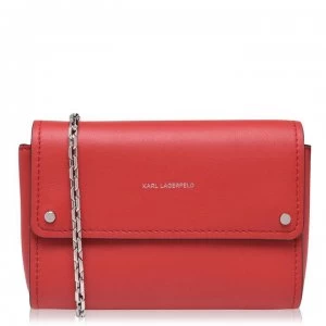 Image of Karl Lagerfeld Ikon Chain Pochette - A502 RED