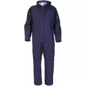 Image of Salesbury hydrosoft waterproof coverall navy large - Navy Blue - Navy Blue - Hydrowear