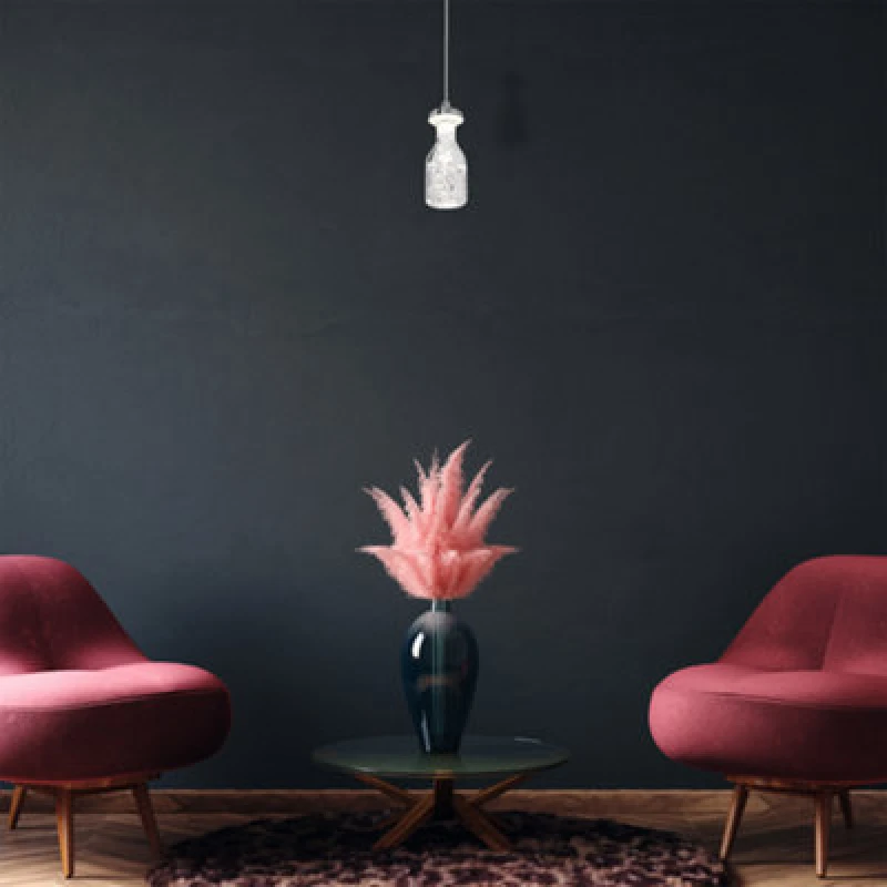 Image of Milagro Bottle Chrome LED Pendant Light 1X5W Ultra Low Consumption Light Source Enhances The Bottle Style Shade