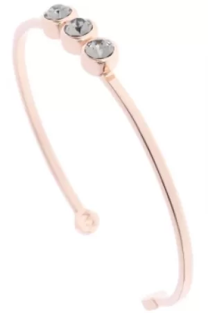 Image of Ladies Karen Millen Rose Gold Plated Crystal Dot Cuff KMJ880-24-23