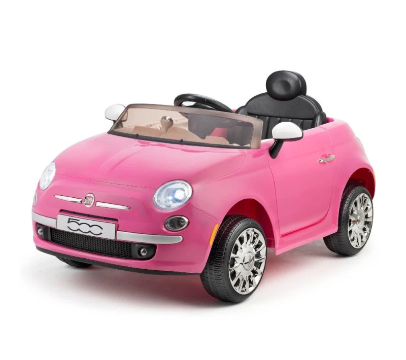 Image of XOOTZ Fiat 500 Kids Electric Ride-On Car - Pink 5031470274238