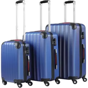 Image of Baseline Hard Shell Blue Suitcase 3Pcs Set