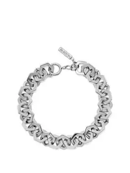 Image of Olivia Burton Honeycomb Silver Link Bracelet