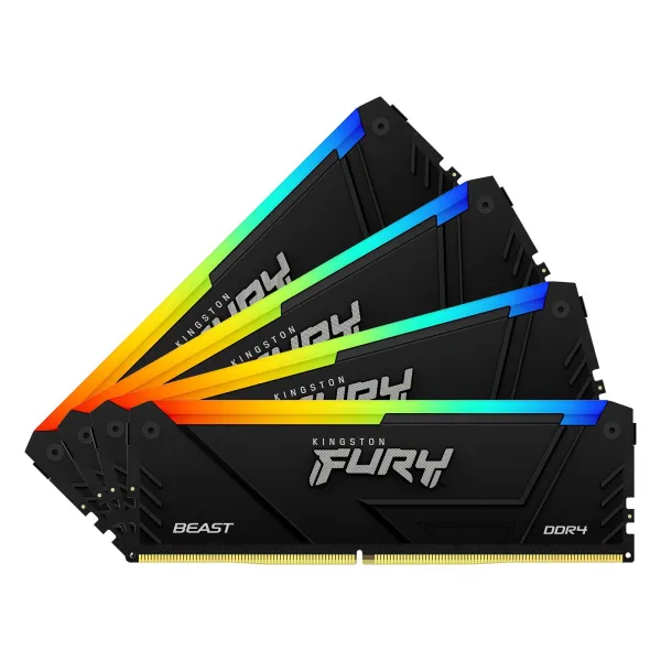 Image of Kingston FURY Beast RGB 128GB (4x32GB) 2666MHz DDR4 Memory Kit