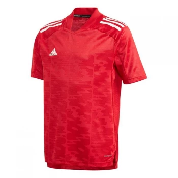 Image of adidas Condivo 21 Primeblue Jersey Kids - Team Power Red / White