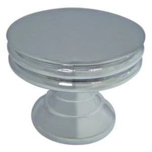 Image of Cooke Lewis Chrome effect Round Furniture knob Pack of 1