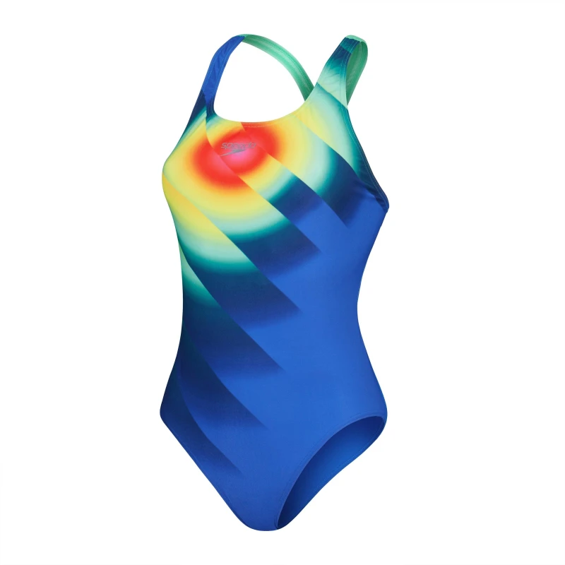 Image of Speedo Womens Placement Digital Powerback - Multi Multi 27 S