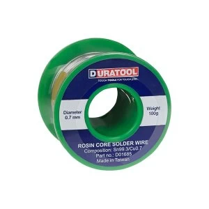 Image of DURATOOL Lead Free Solder Wire, 0.7mm, 100g