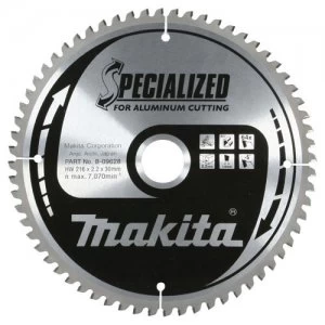 Image of Makita SPECIALIZED Aluminium Cutting Saw Blade 190mm 60T 30mm