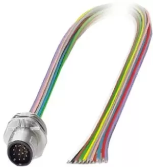 Image of Phoenix Contact M12 12-Pin Cable assembly, 5m Cable