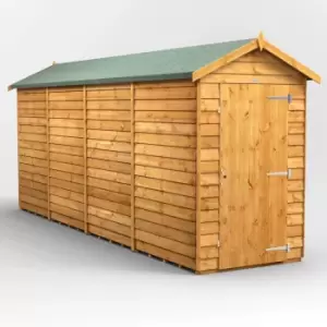Image of 16X4 Power Overlap Apex Windowless Shed