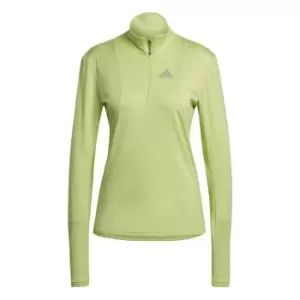 Image of adidas Half Zip Top Womens - Green
