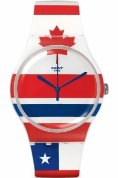 Image of Unisex Swatch New Gent - Flagtime Watch SUOW111