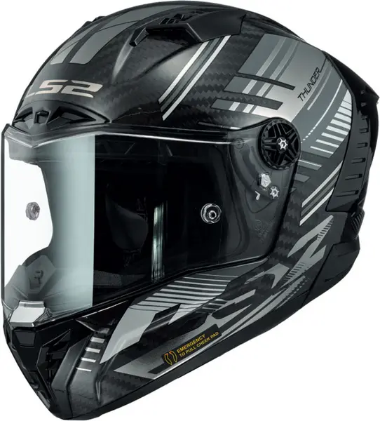 Image of LS2 FF805 Thunder C Volt Gl.Black Grey 06 Full Face Helmet Size S