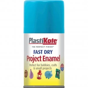 Image of Plastikote Dry Enamel Aerosol Spray Paint Sky Blue 100ml