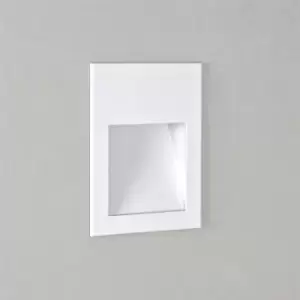 Image of Borgo LED 1 Light Indoor Recessed Marker Wall Light White
