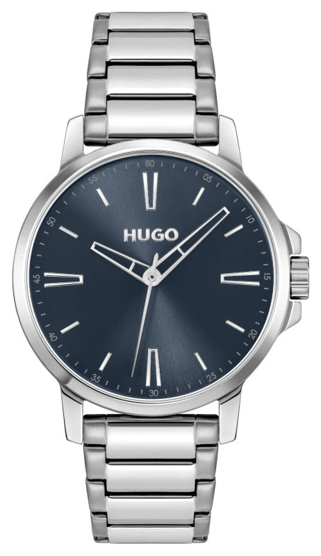 Image of HUGO 1530419 #SMOOTH (41mm) Blue Dial / Stainless Steel Watch