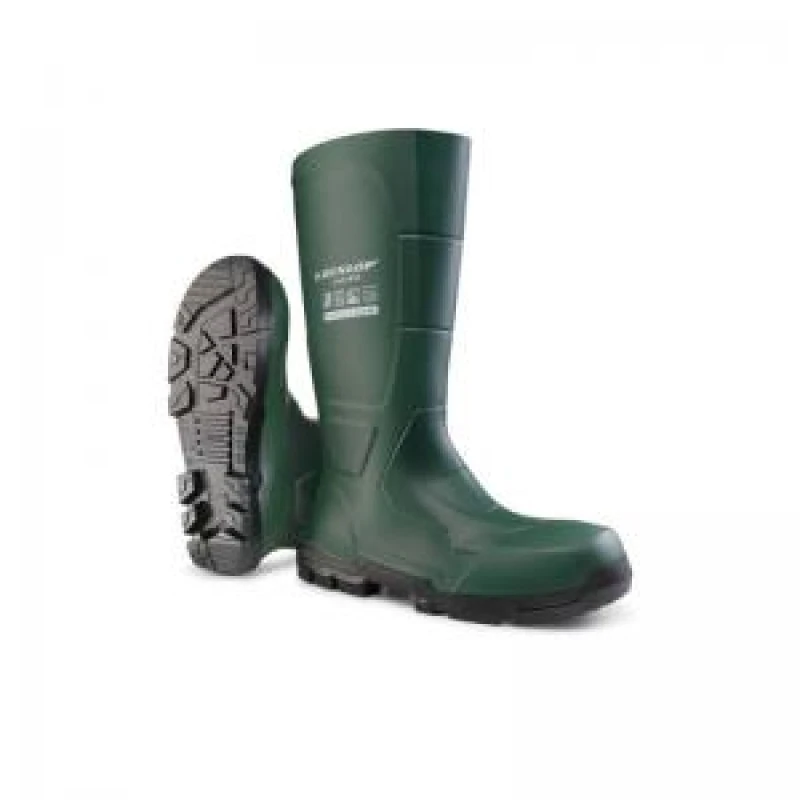 Image of Dunlop Mens JobGUARD Full Safety Wellington Boots UK Size 6.5 (EU 40) Heritage Green DUN091-GREEN-6.5