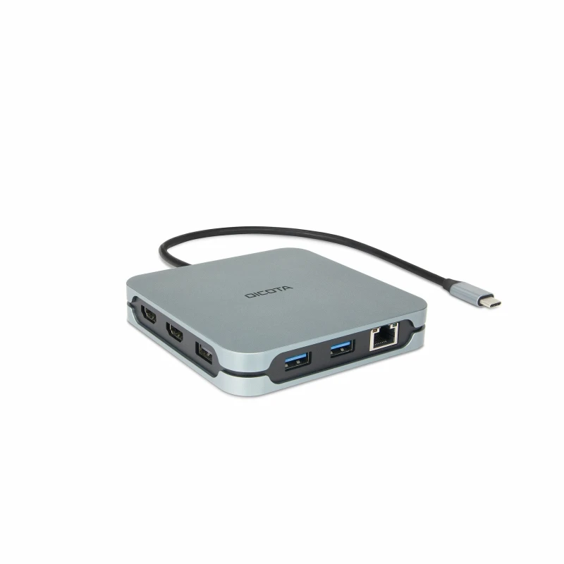 Image of Dicota Dicota USB-C docking station USB-C 10-in-1 Docking 8K HDMI PD Compatible with (brand): Universal USB-C powered D32057
