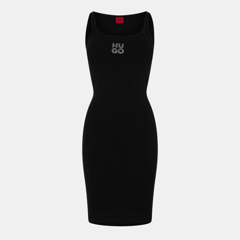 Image of Hugo Neamea Diamante Dress Black female XS