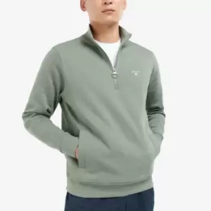 Image of Barbour Heritage Rothley Cotton Half-Zip Sweatshirt - M