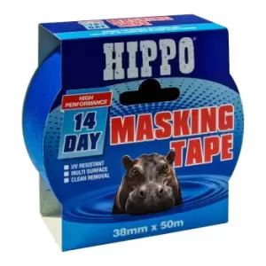 Image of Hippo 14-day Masking Tape 38mm X 50m Blue