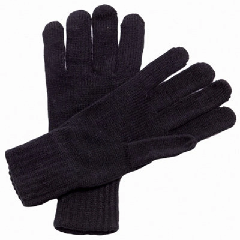 Image of Regatta Professional Unisex Knitted Winter Gloves Black (One Size)