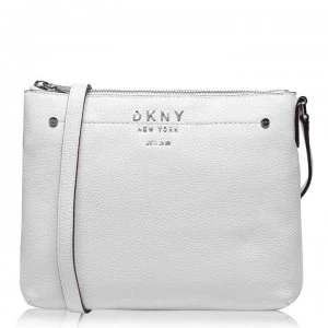 Image of DKNY Embroidered Cross Body Bag - White WHT