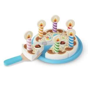 Image of Melissa and Doug Wooden Birthday Cake
