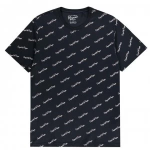 Image of Original Penguin Penguin Strokes T Shirt - Iris Heather