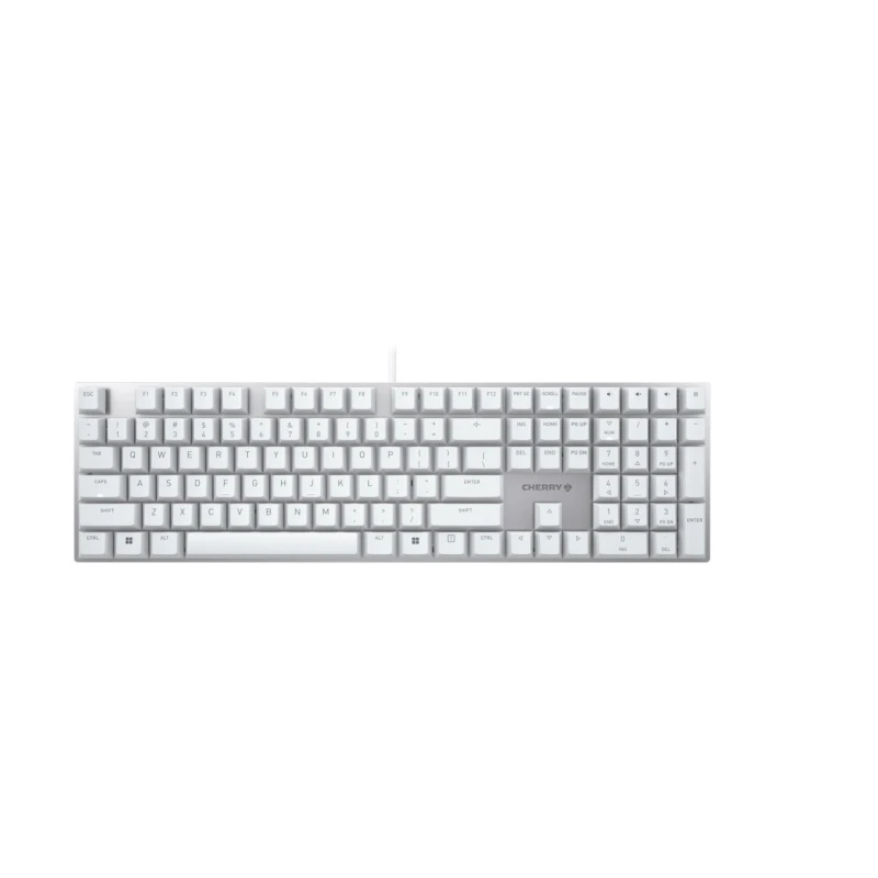 Image of Cherry CHERRY KC 200 MX keyboard Universal USB QWERTY English Silver, White G80-3950LIBUS-1