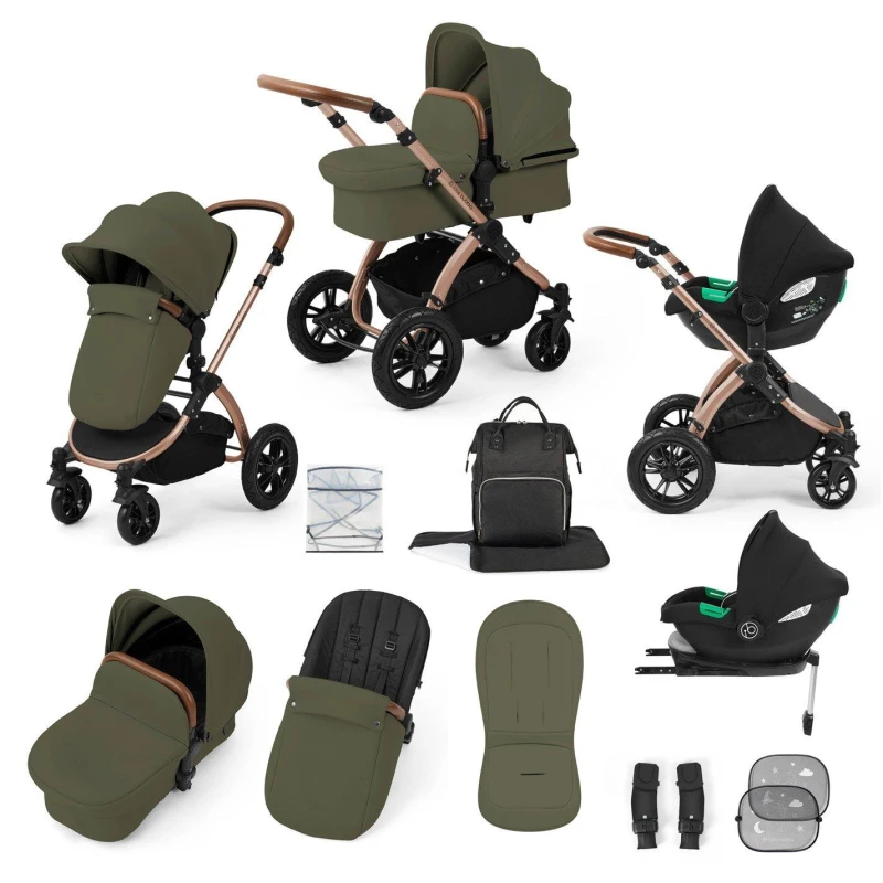 Image of Ickle Bubba Stomp Luxe All-in-One I-Size Travel System- Cirrus Travel Systems one BRONZE / WOODLAND / TAN 70660574055