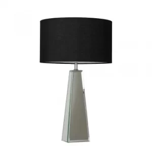 Image of Carson XL Table Lamp with Large Black Reni Shade