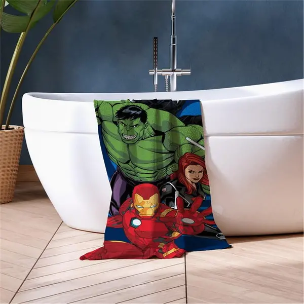 Image of Marvel Avengers MARVEL AVENGERS AA HERO LAUNCH COTTON TOWEL Towels One Size Multi 77978799000