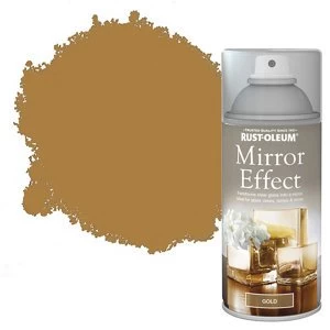 Image of Rust-Oleum Gold mirror effect Multi-surface Spray Paint 150ml