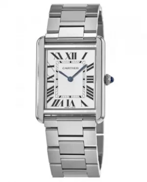 Image of Cartier Tank Solo 34.8mm x 27.4mm Steel Unisex Watch W5200014 W5200014