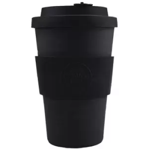 Image of Ecoffee Cup Bamboo Reusable Coffee Cup Kerr & Napier Black 14oz - DY493